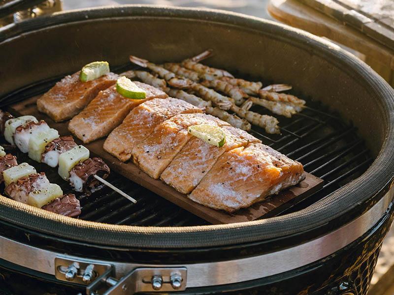 Cedar-Planked Salmon with Sweet Chili Sauce