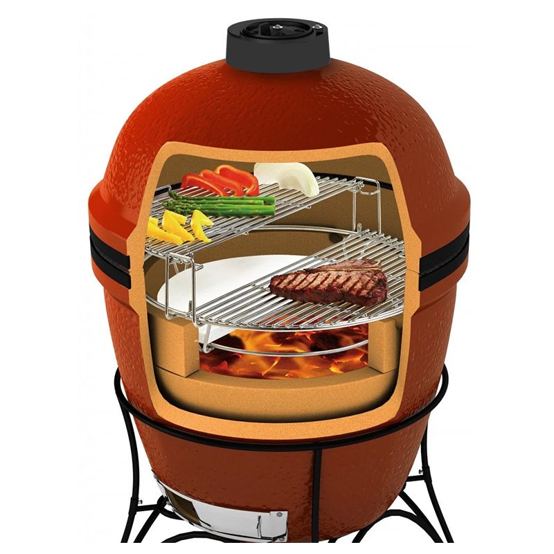 What is the Egg grill ceramic Kamado Divide & Conquer System?